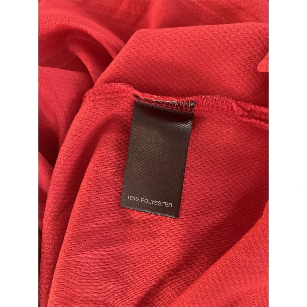 Solaris Performance Men's Red Polyester 1/4 Zip Red 3XT